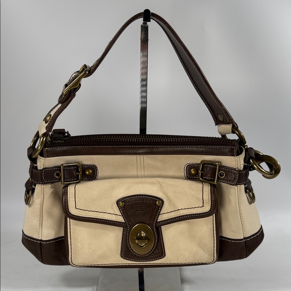 Coach Legacy Limited Edition Tan and Brown  Bag #11567